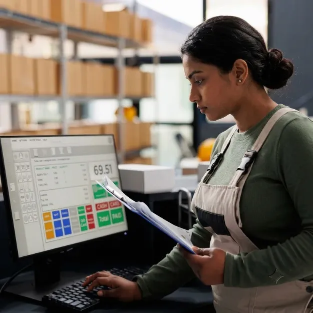 Inventory control software dashboard for stock management