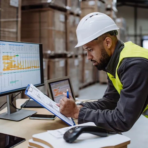Garage and service station management software screen